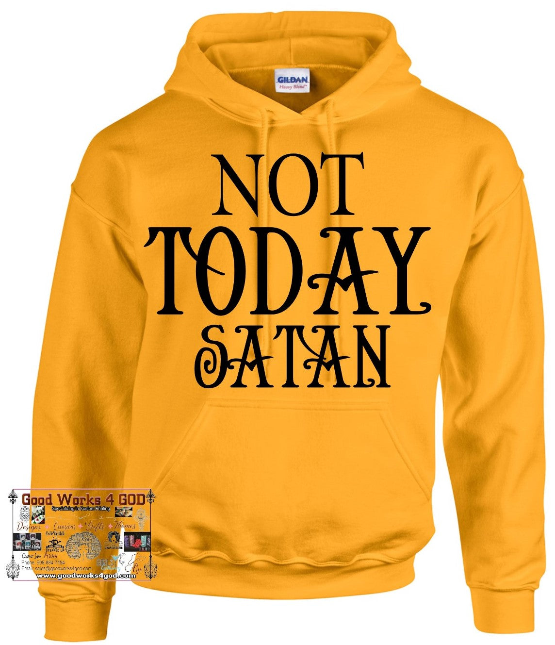 Not today satan online hoodie